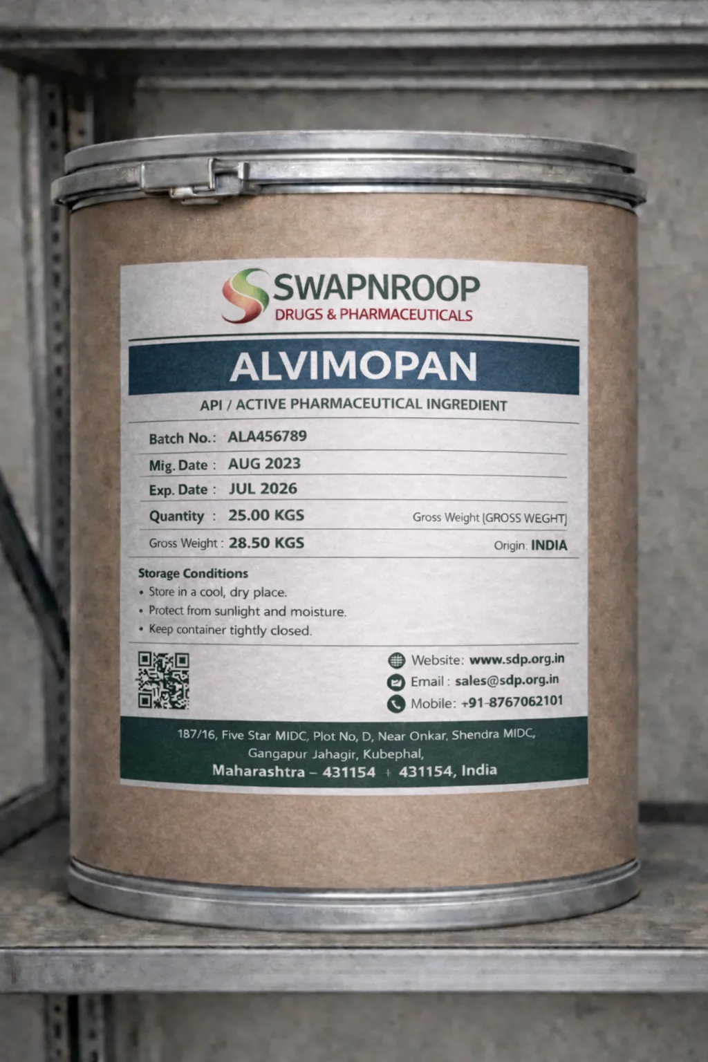 Alvimopan API